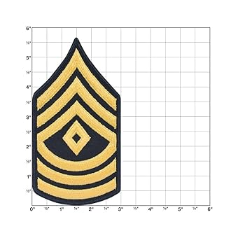 Amazon.com: Army First Sergeant 1SG E8 Cloth Rank for ASU
